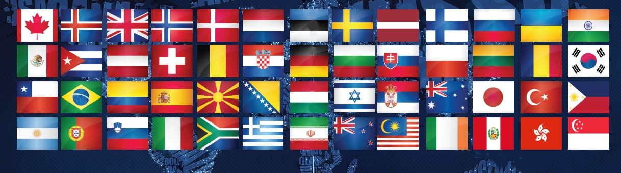 societies country flags