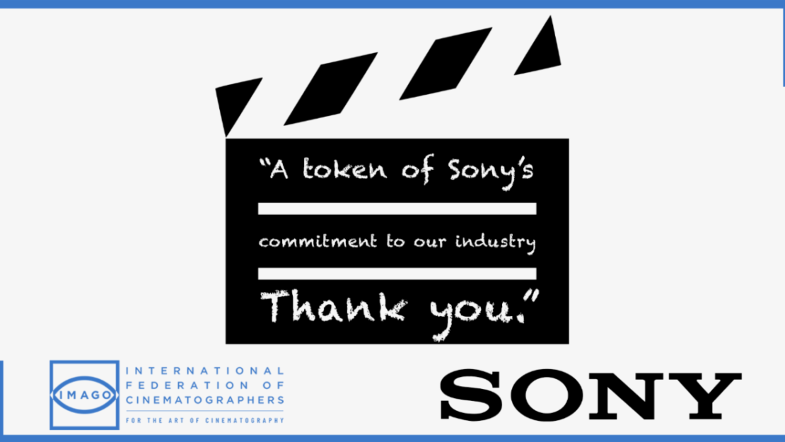 IMAGO Helps to Deliver Sony’s COVID-19 Relief Funds to International Cinematography Community