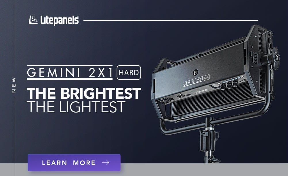 Litepanels Gemini 2×1 Hard LED Panel: The Brightest, The Lightest.