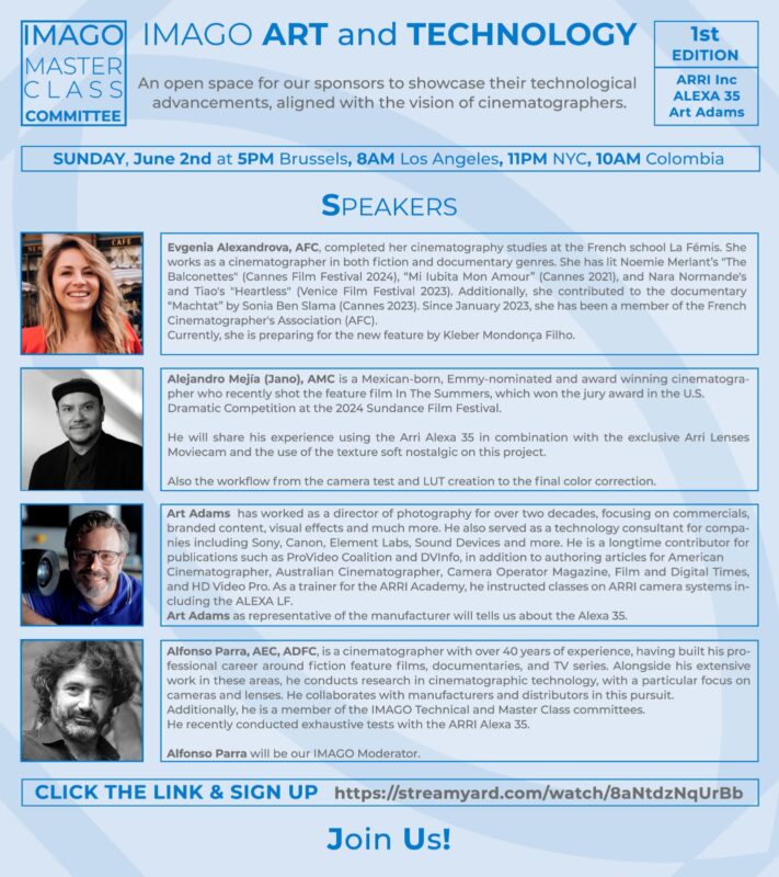 IMAGO ART & TECHNOLOGY — 1st EDITION — ALEXA 35 with Art Adams